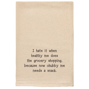 Chubby Me Needs A Snack Sassy Kitchen Tea Towel
