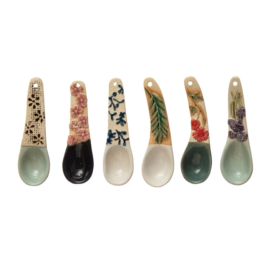 Hand-Painted Spoon with Handle Set of 1