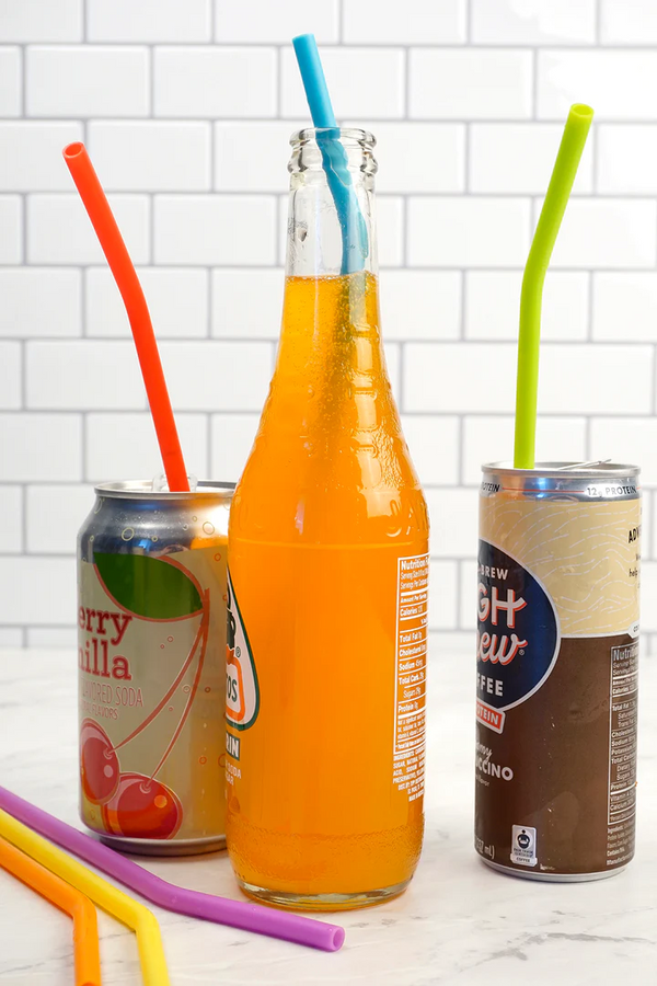 RSVP Silicone Straws Set of 6