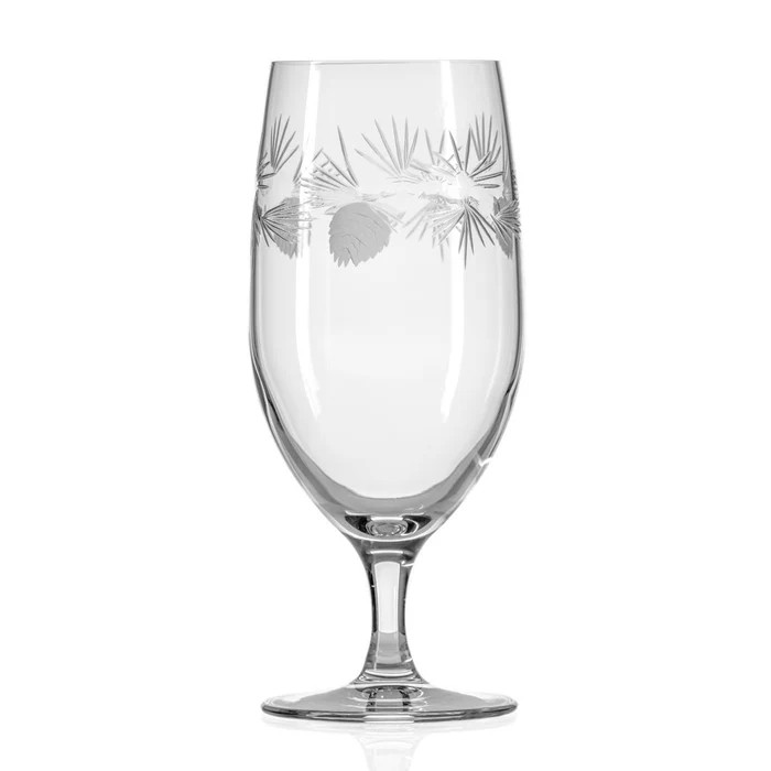 ICY PINE 16OZ FOOTED ICED TEA GLASS