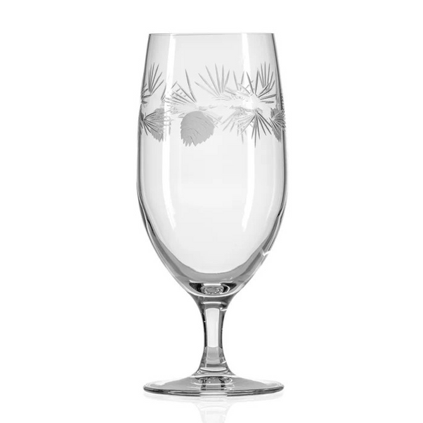 ICY PINE 16OZ FOOTED ICED TEA GLASS