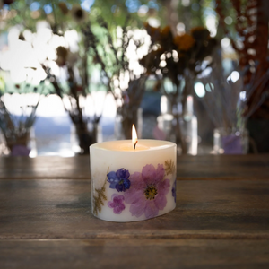 Rosy Rings Petite Roman Lavendar Candle