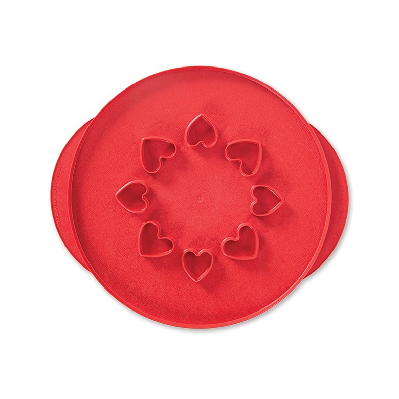 12" Lattice & Hearts Reversible Pie Top Cutter