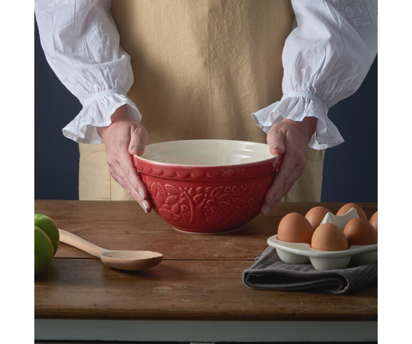 Mason Cash Mixing Bowl In The Forest S30 Hedge Hop Red