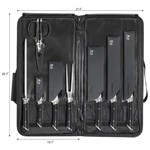 Helena (Blk) BBQ Knife Set (9) W/ Case