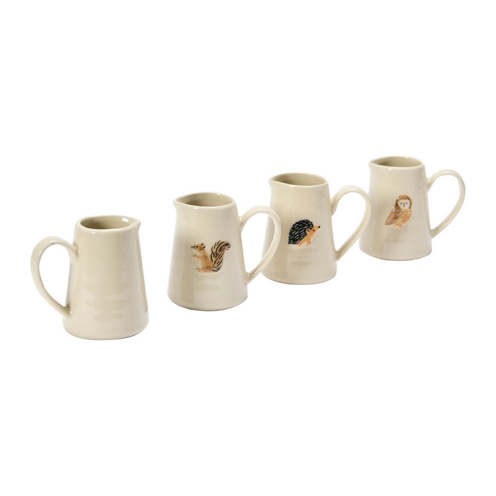 Hand-Painted Creamer with Forest Animal Asst.