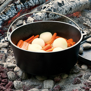 12 Inch / 8 Quart Cast Iron Deep Camp Dutch Oven