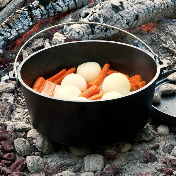 12 Inch / 8 Quart Cast Iron Deep Camp Dutch Oven
