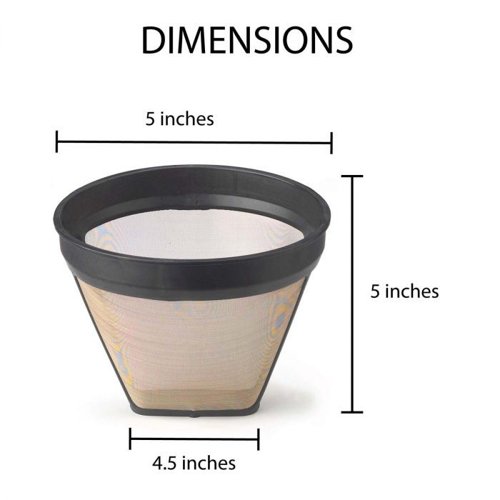 Fino Gold Mesh Coffee Filter, 4 Cup