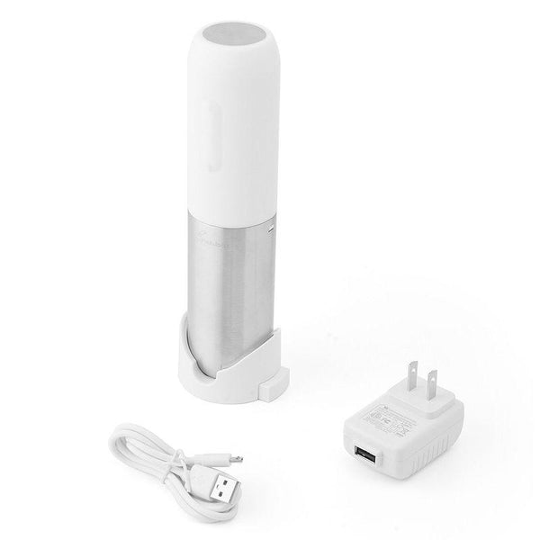 Rabbit Compact Electric Corkscrew Wine Bottle Opener (White)
