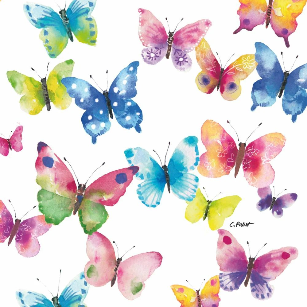 Butterfly Phantasy Beverage Napkin