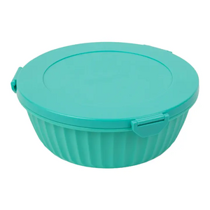 Poke Bowl with 4 Part Divider - Paradise Aqua
