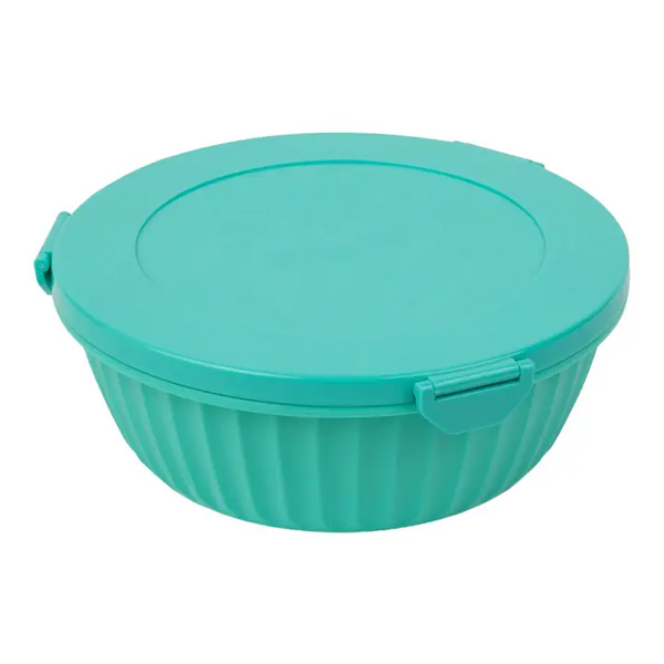 Poke Bowl with 4 Part Divider - Paradise Aqua
