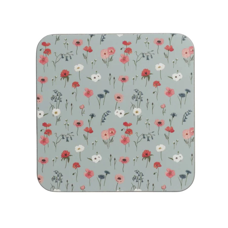 Poppy Meadow Coasters (Set of 4)
