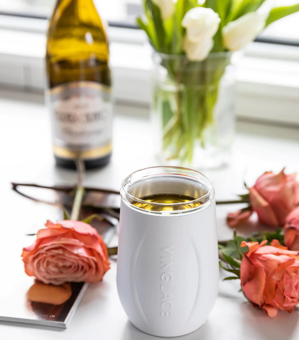 Vinglace White Stemless Wine Tumbler