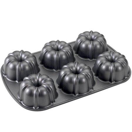Nordic Ware Classic Nonstick Cast Aluminum Bundtlette Cake and Muffin Pan 13.9 9 2