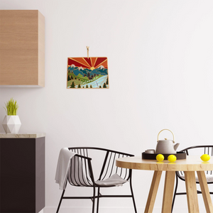 Totally Bamboo Colorado Cutting Board Summer Stokes Series