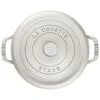Staub  5.5-qt Round Dutch Oven - White Truffle