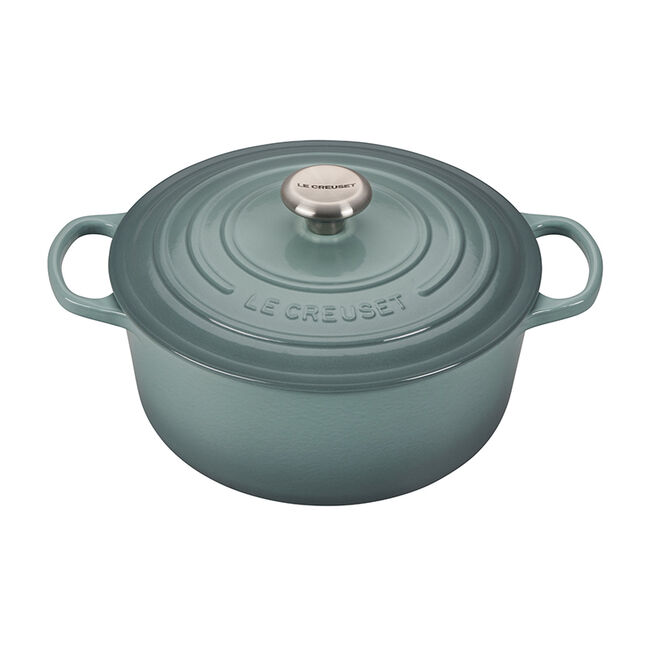 Le Creuset, Sea Salt, 5.5qt., Signature Round Dutch Oven