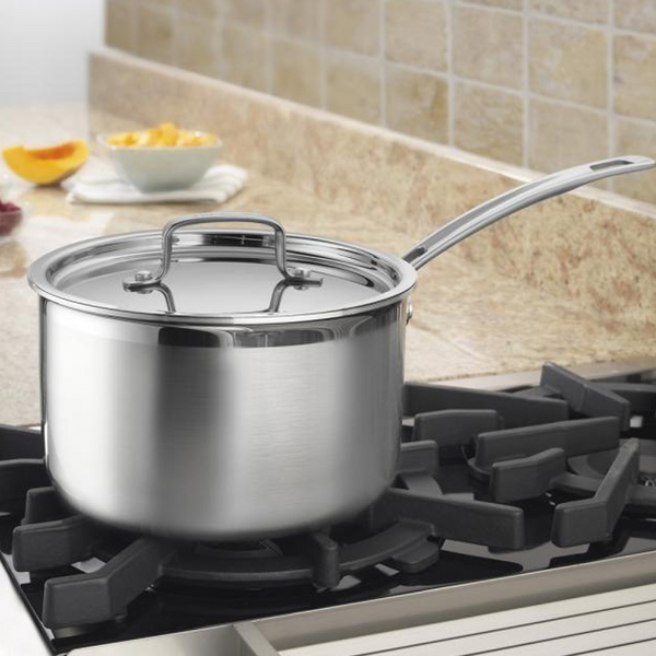 Cuisinart MultiClad Pro Triple Ply Stainless Steel 4qt Saucepan W/ Cover