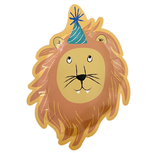 Die-Cut Party Animal Salad Plate/8pk