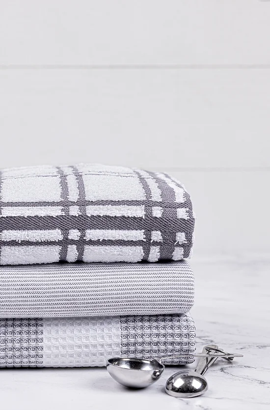 Windowpane Terry Dish Cloth Stainless