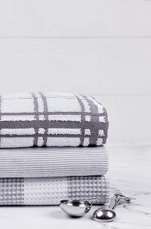 Windowpane Terry Dish Cloth Stainless