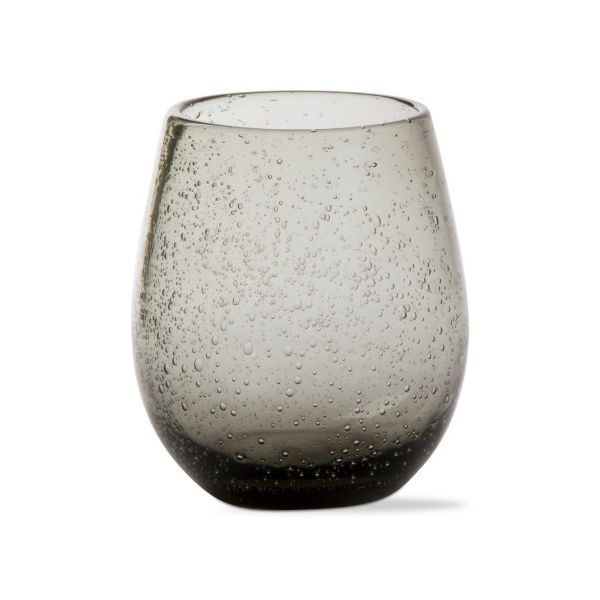 Bubble Glass Stemless Wine Smoke