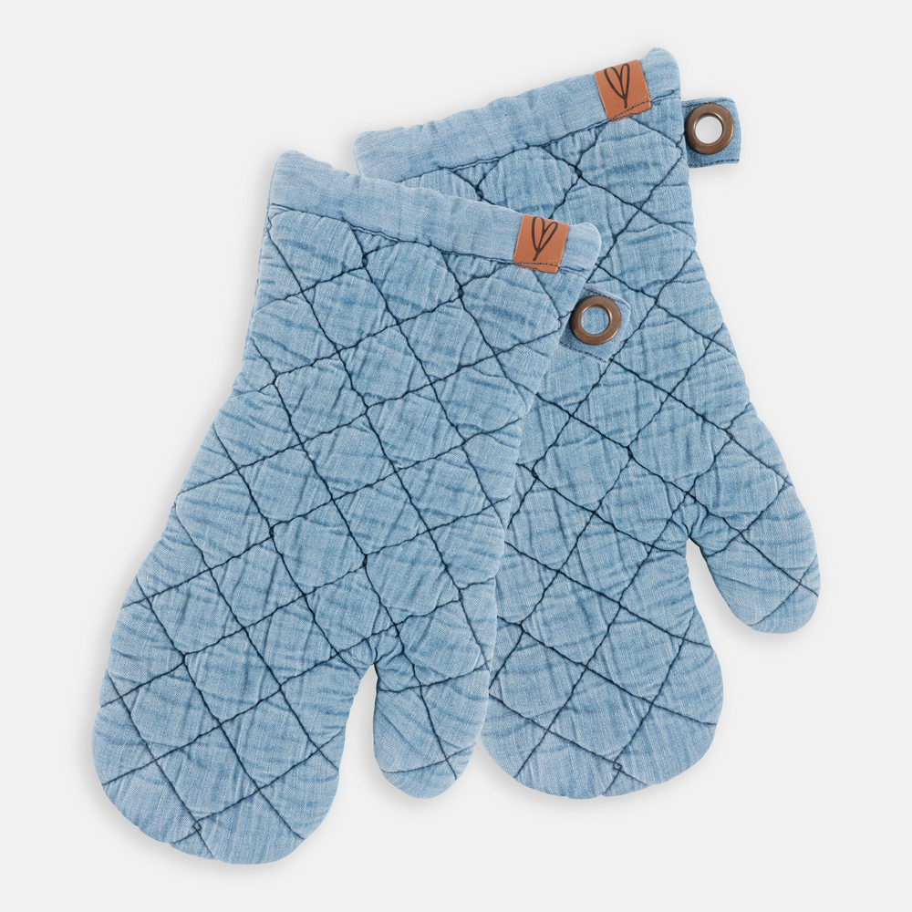 Denim Collection Oven Mitt Set of 2