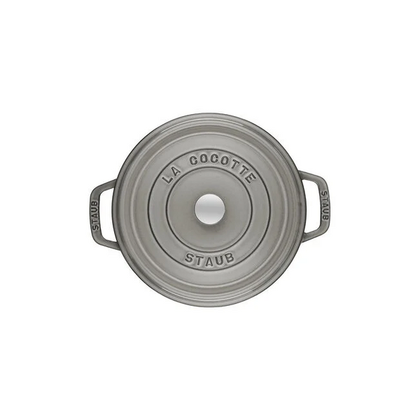 Staub 4 qt Round Dutch Oven- Graphite Grey