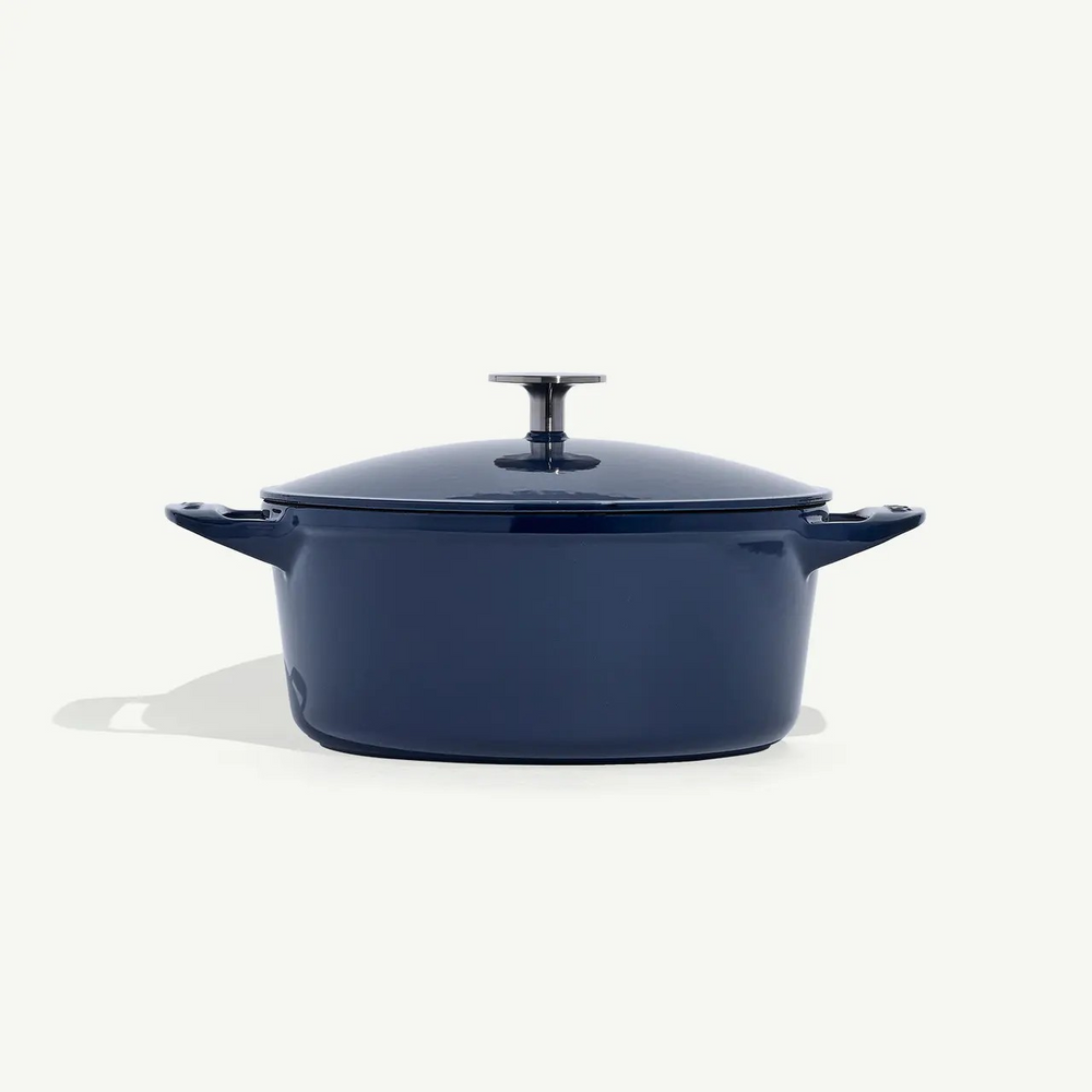 Enameled Cast Iron 5.5 Qt. Round  Dutch Oven - Harbour Blue