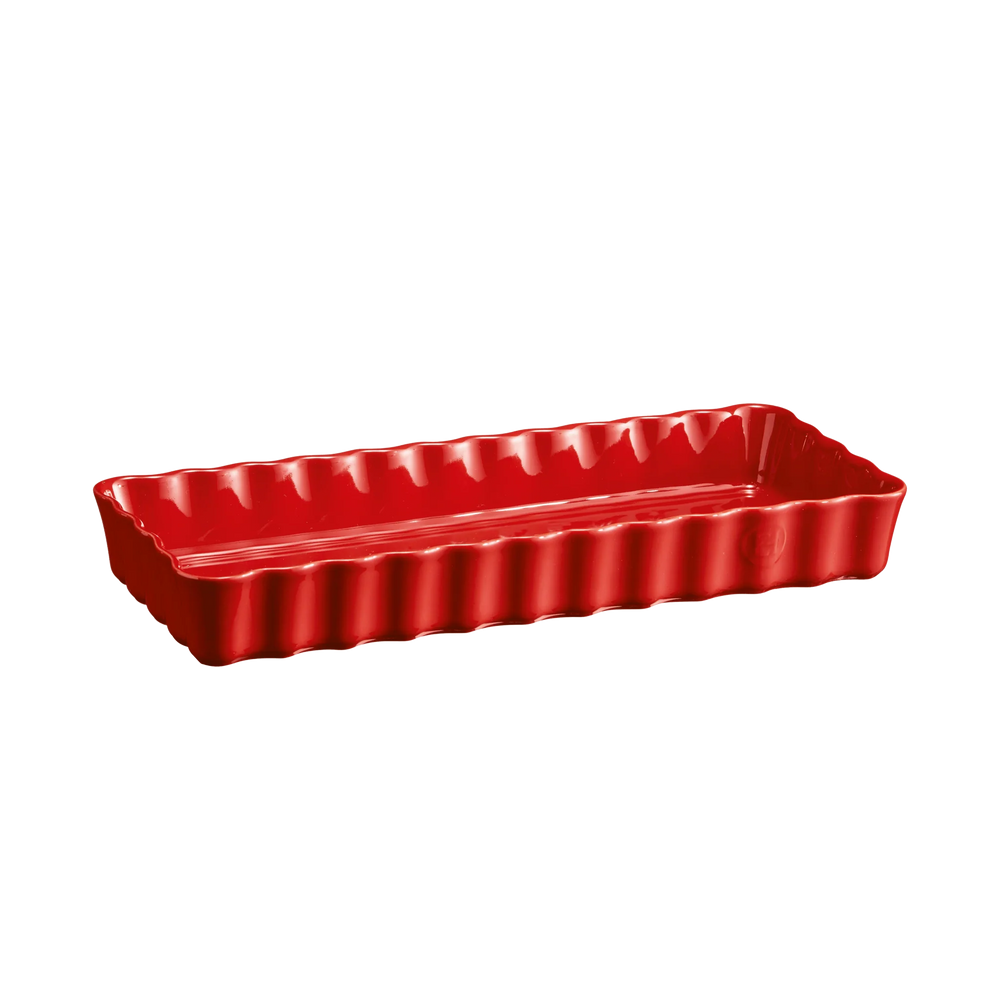 Burgundy Rectangular Tart Dish Small/Slim
