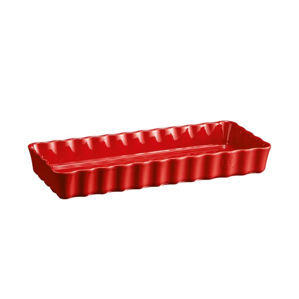 Burgundy Rectangular Tart Dish Small/Slim