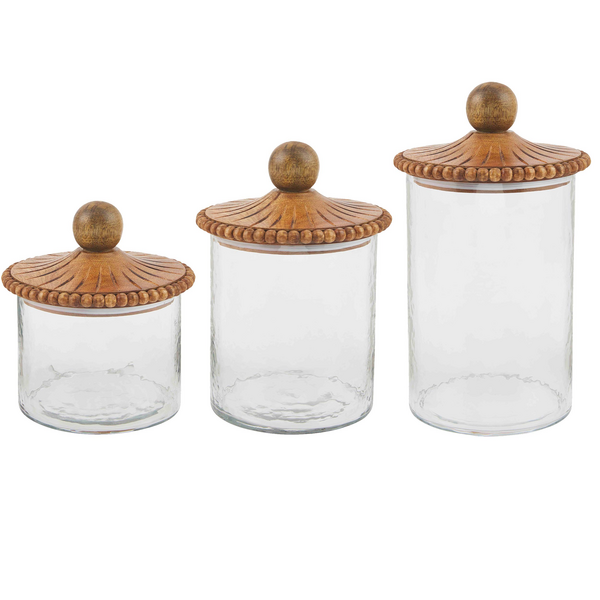 Beaded Canister Set Mud Pie (Set of 3)