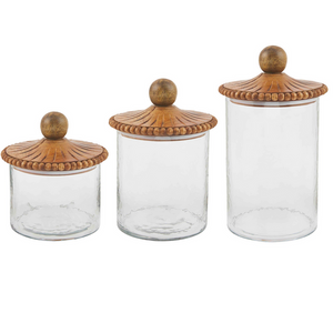 Beaded Canister Set Mud Pie (Set of 3)