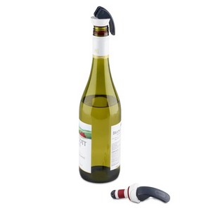Zyliss Easy Seal Bottle Stoppers - Red & Gray (Set of 2)