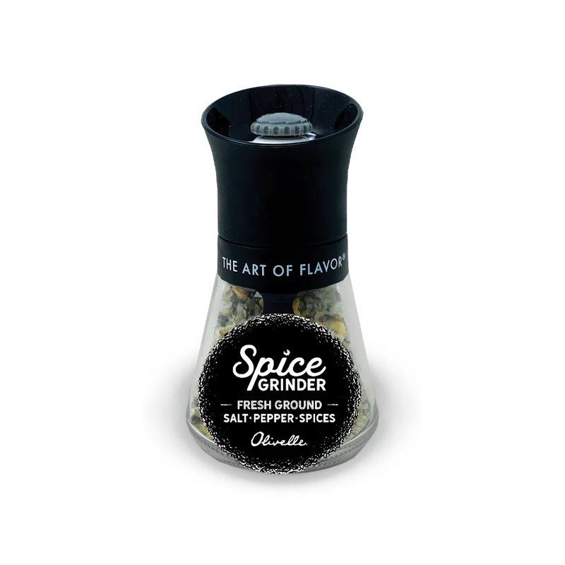 Spice Grinder - Glass Grinder w/ Adjustable Ceramic Mill