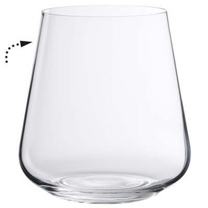 Set of 4 Gala Stemless White Wine Glasses 10-1/4 OZ
