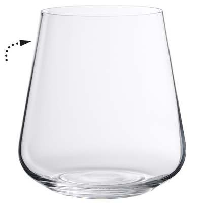 Set of 4 Gala Stemless White Wine Glasses 10-1/4 OZ