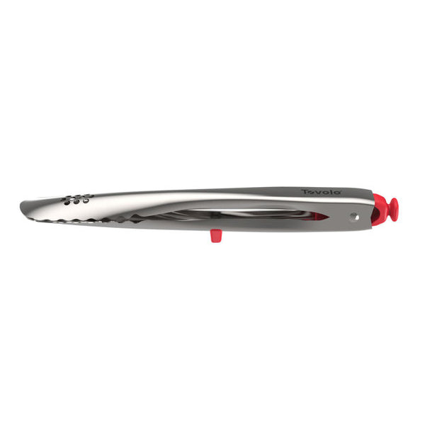 Stainless Steel Tongs - 9" Red