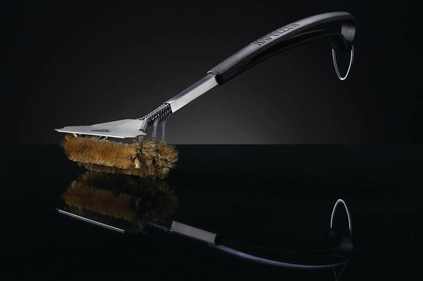Triple-Row Grill Brush w/ Brass Bristles