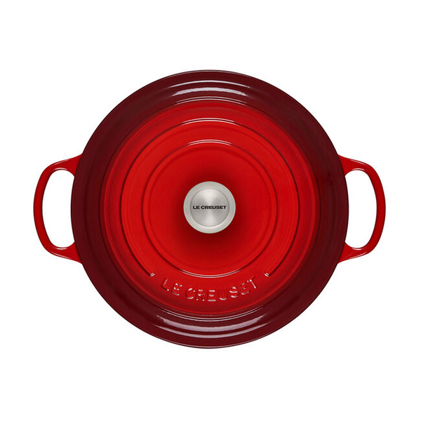 Le Creuset, Cerise, 6.75qt., Signature Round Wide Oven