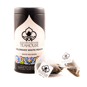 Colorado White Peach Tin of Sachets 15 Count