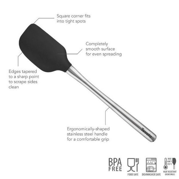 Flex-Core Spatula SS Handle Black