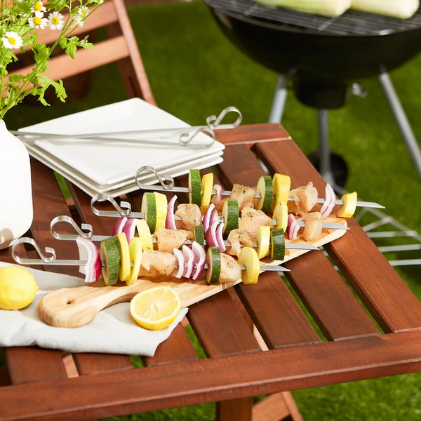 Endurance Stainless Steel Flat Skewers Set Of 6