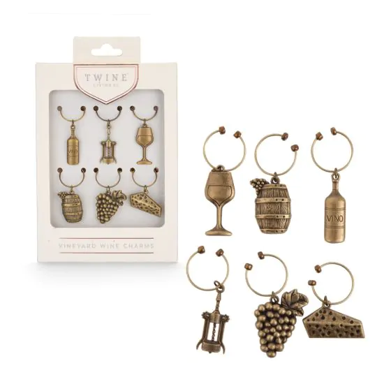 Vineyard Wine Charms by Twine