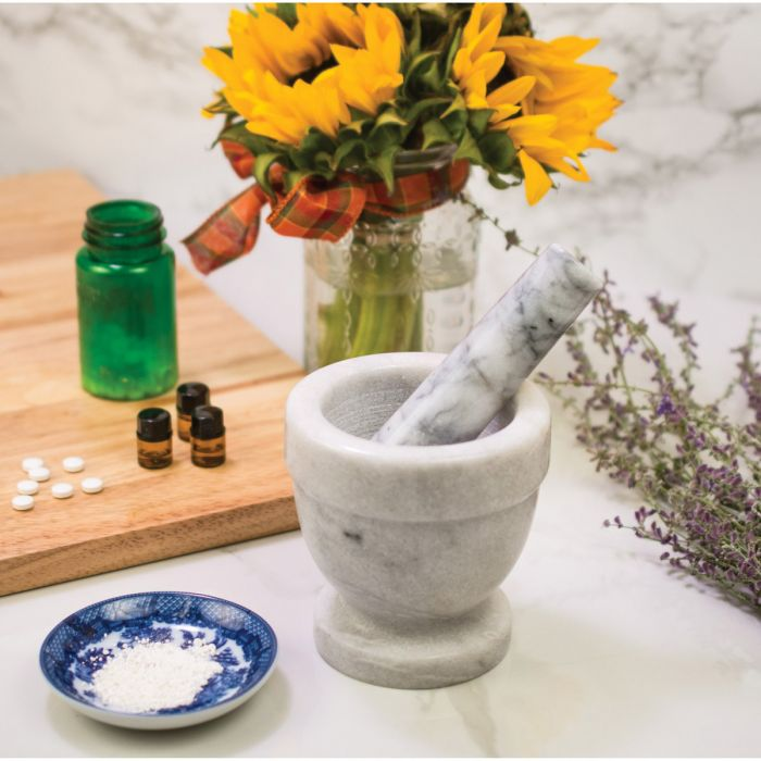 Marble Mortar and Pestle