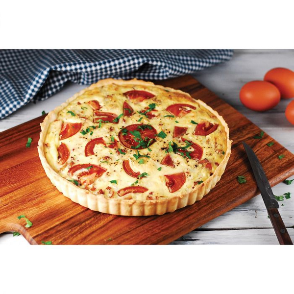 Quiche Pan Round Non-Stick Carbon Steel, Removable Base - Two SIzes