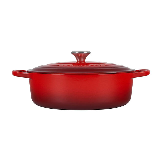 Le Creuset, Cerise, 6.75qt., Signature Round Wide Oven