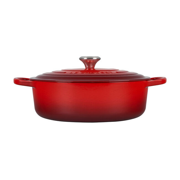 Le Creuset, Cerise, 6.75qt., Signature Round Wide Oven